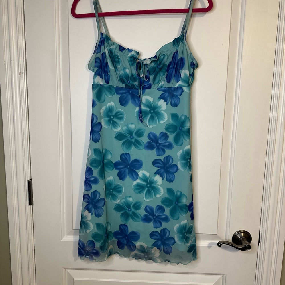 Women’s Blue and Green Sundress